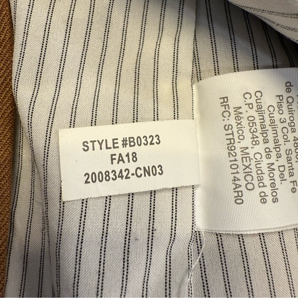 J.Crew Regent Blazer Wool Stretch Brown Women’s 12 Fully Lined - Picture 15 of 16